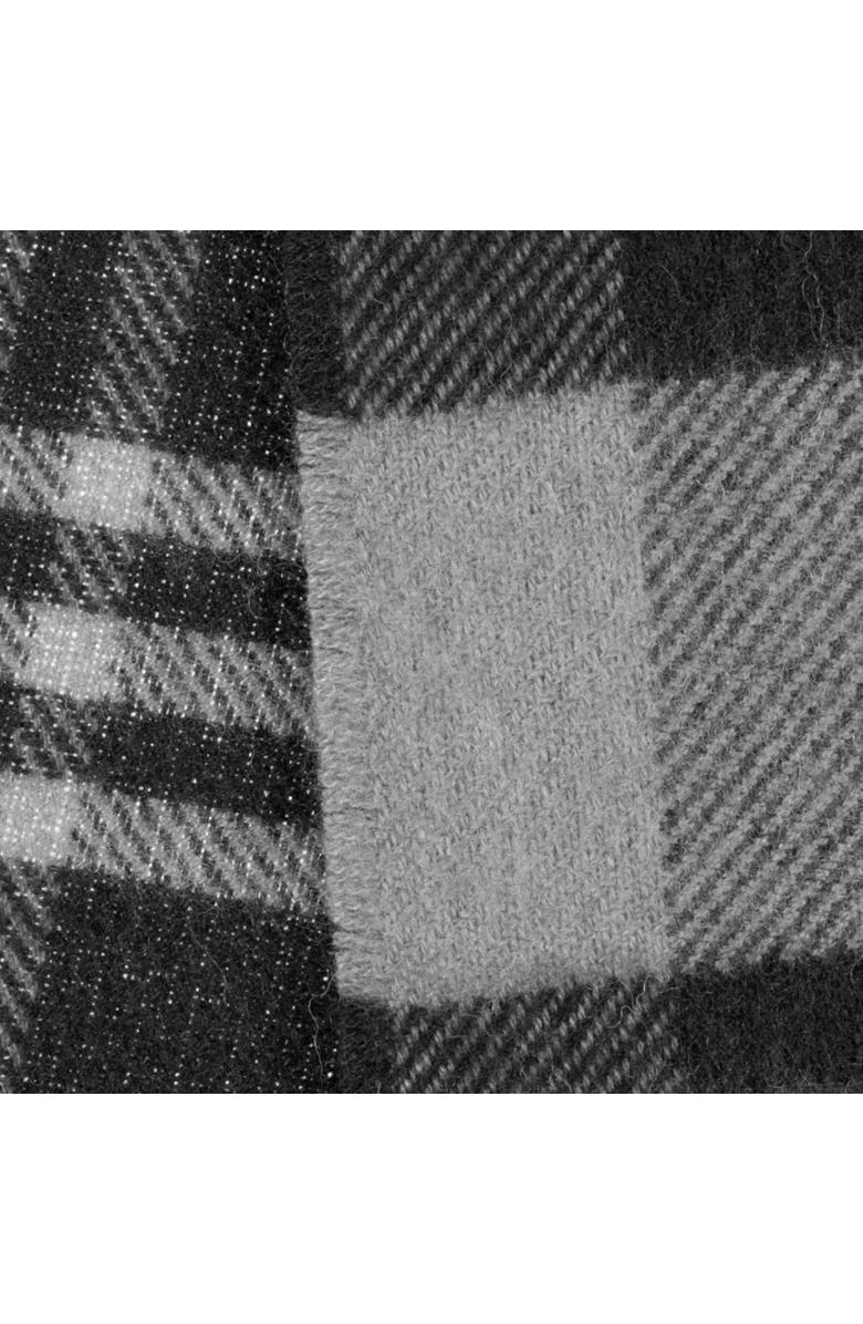 Faherty Hunter Plaid Scarf, Alternate, color, Black/Grey