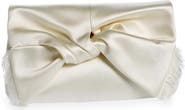 Anya Hindmarch Bow Double Face Satin Clutch