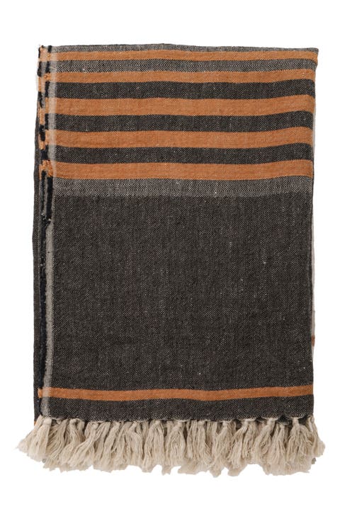 Bruno Oversize Linen Throw Blanket