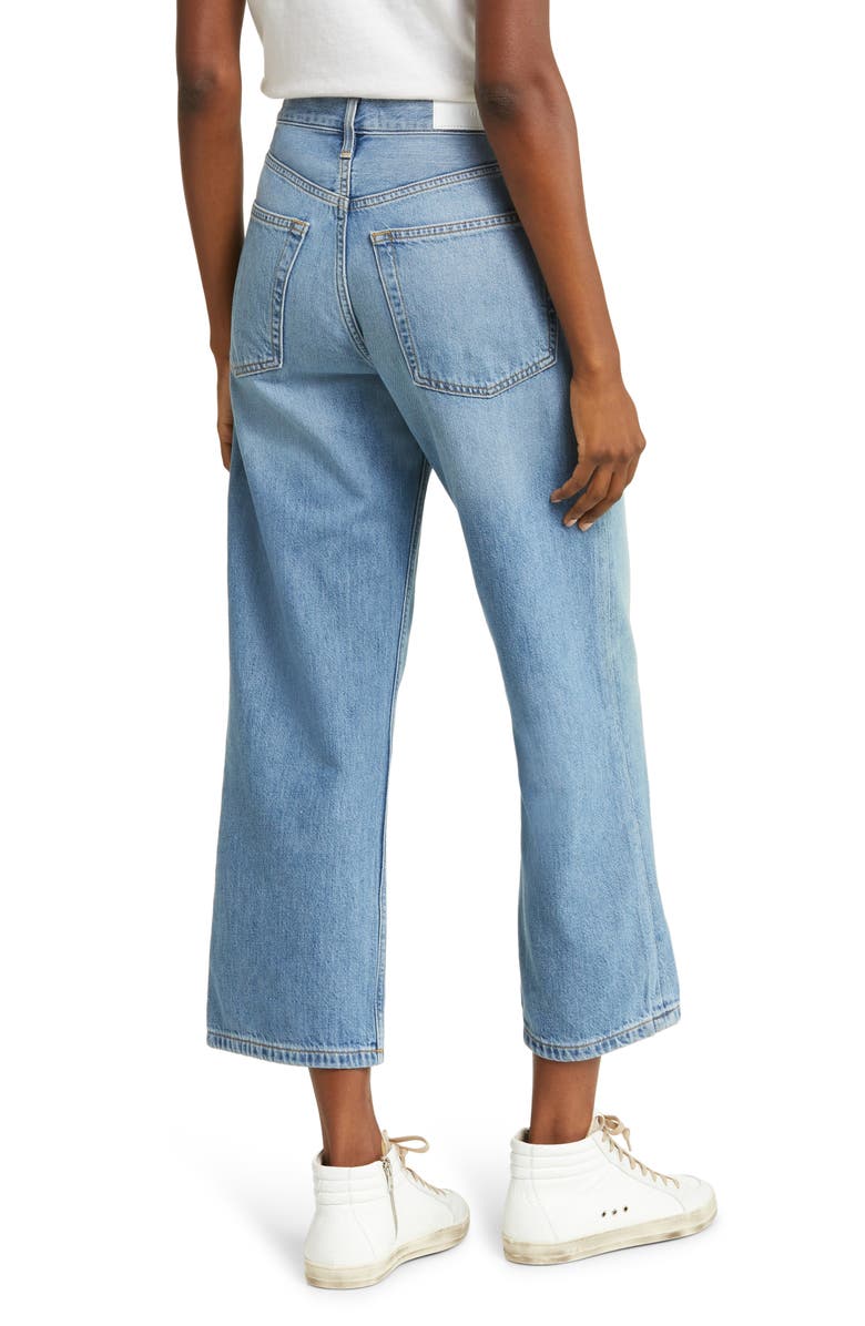 Re/Done Loose Crop Wide Leg Jeans, Alternate, color, Vintage Flow
