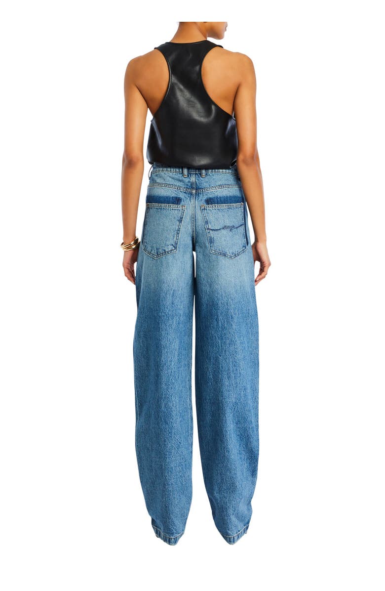 SER.O.YA Nina Vegan Leather Bodysuit, Alternate, color, 