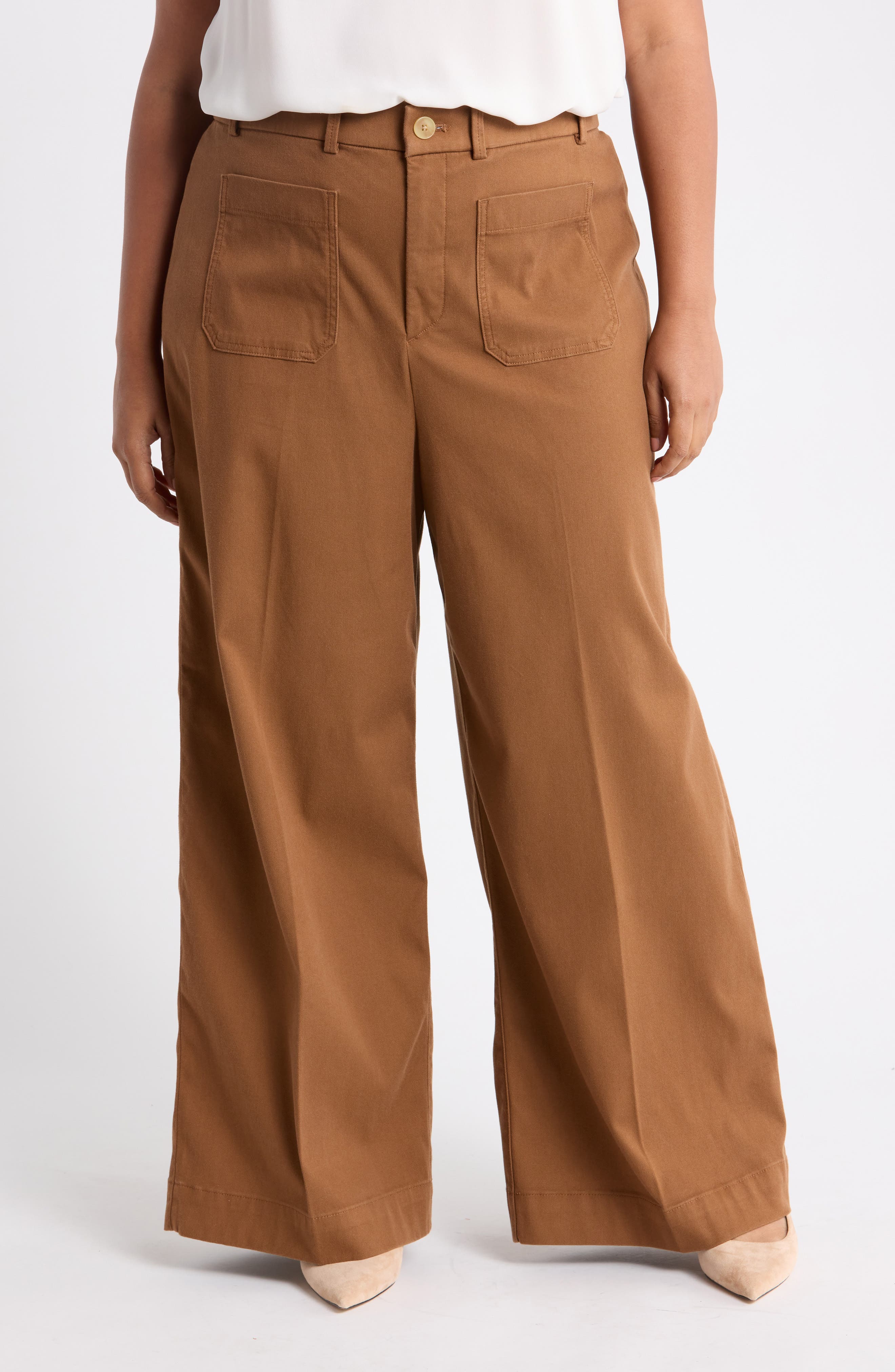 SPANXsupersmooth™ Wide Leg Stretch Twill Pants
