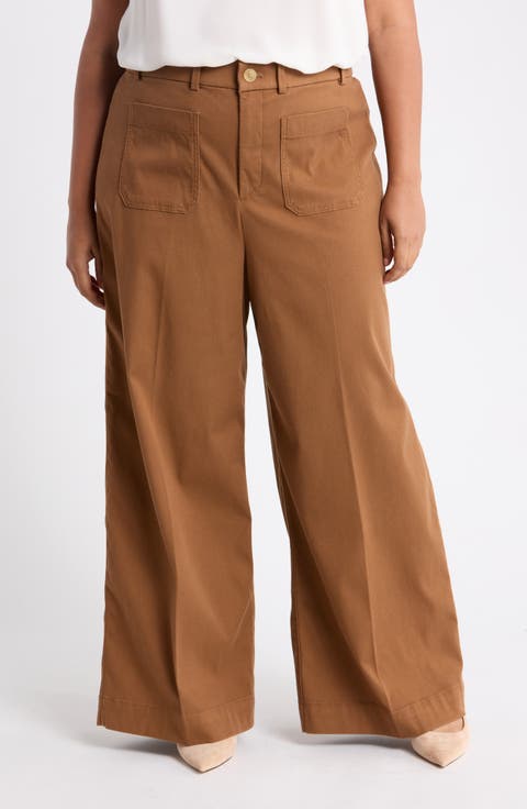 SPANXsupersmooth™ Wide Leg Stretch Twill Pants