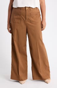 SPANX® SPANXsupersmooth™ Wide Leg Stretch Twill Pants