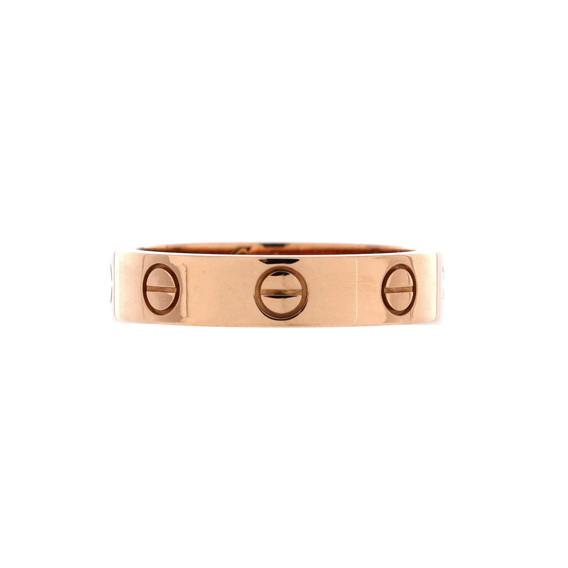 Love Wedding Band 1 Diamond Ring 18K Rose Gold with Diamond, Main, color, Metallic Gold