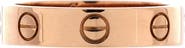 Pre-Owned Cartier Love Wedding Band 1 Diamond Ring 18K Rose Gold with Diamond