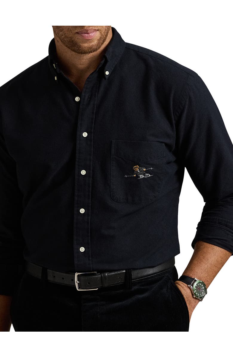 Polo Ralph Lauren Big & Tall Polo Bear Brushed Oxford Sport Shirt, Alternate, color,
