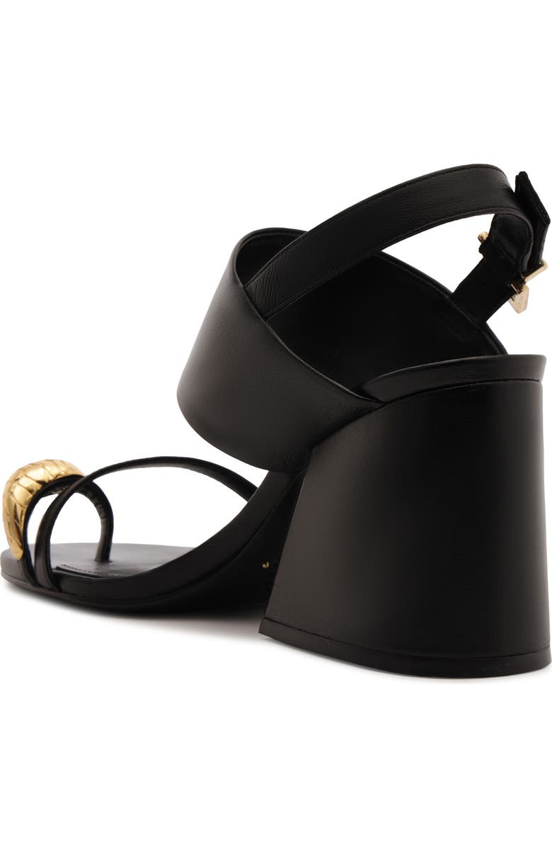 Schutz Mandy Ankle Strap Block Heel Sandal, Alternate, color, Black