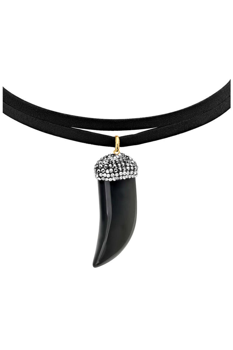 Velvet Choker Necklace, Main, color, BLACK