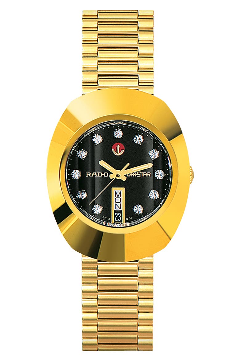 The Original Automatic Bracelet Watch, 35mm, Main, color, BLACK