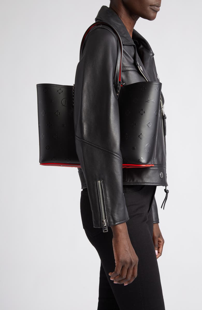 Christian Louboutin Small Cabata Loubinthesky Leather Tote, Alternate, color,