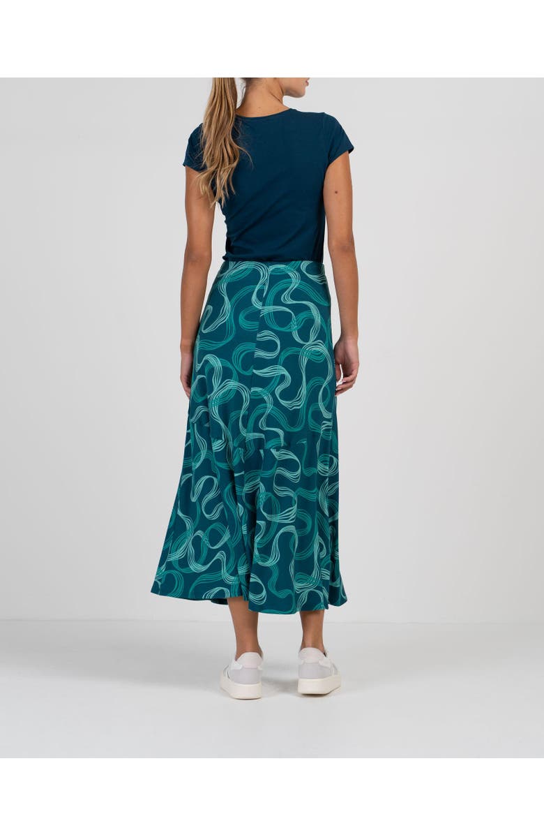 Kettlewell Lena Print Maxi Skirt, Alternate, color, Grey Teal Lena