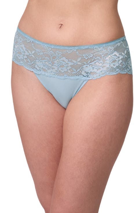 Nudies Floral Lace Trim Hipster Panties