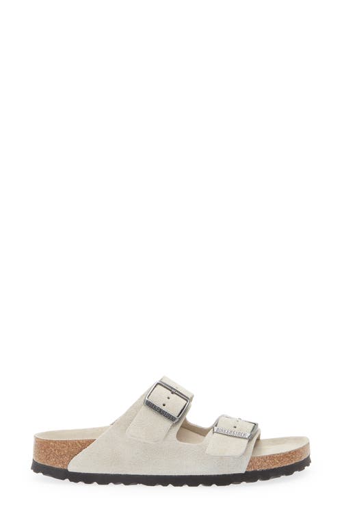Birkenstock Arizona Soft Footbed Slide Sandal In Gray