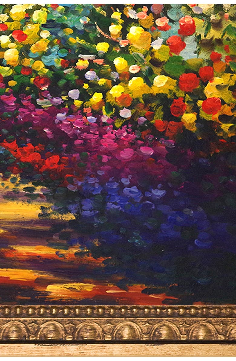 OVERSTOCK ART Pathway in Monet's Garden at Giverny Framed Oil Reproduction of Original Painting by Claude Monet - 27.5"x23.5", Alternate, color, 