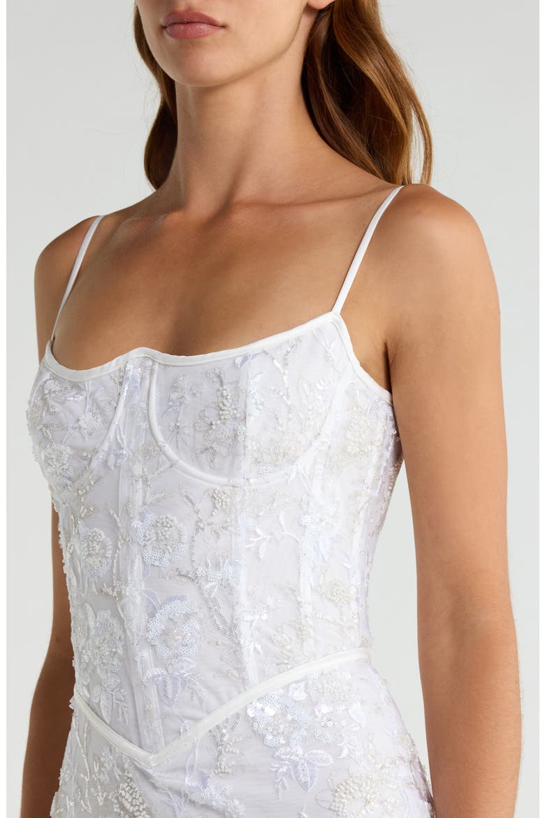 Naima Hand Beaded Gown, Alternate, color, WHITE