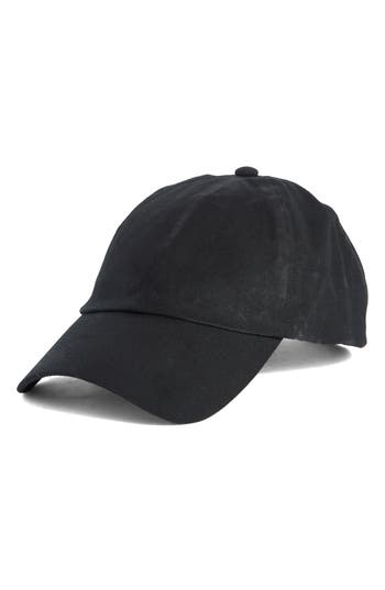 Nordstrom Rack Waxed Canvas Baseball Cap In Gold