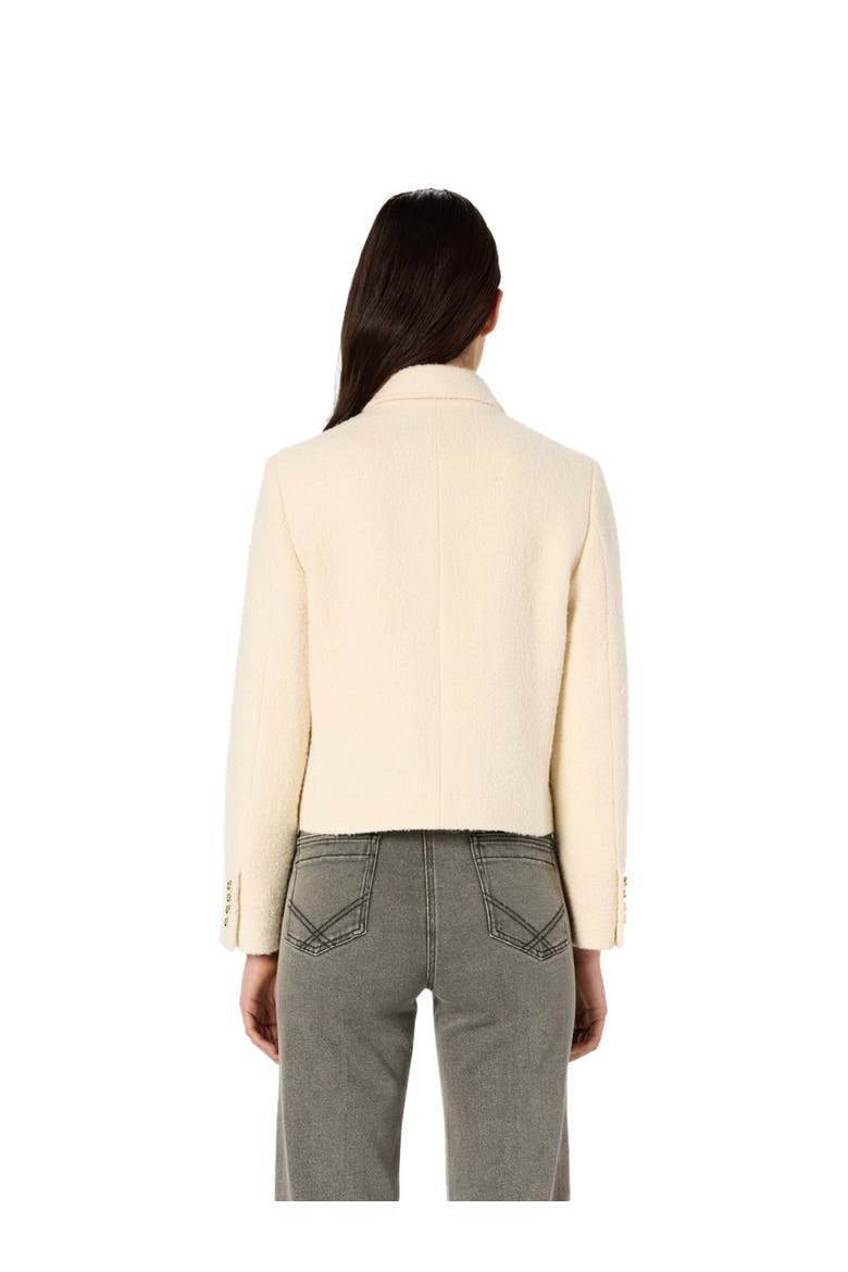 Norine Short Tweed Jacket, Alternate, color, Ecru
