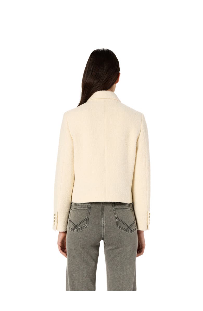 GERARD DAREL Norine Short Tweed Jacket, Alternate, color, Ecru