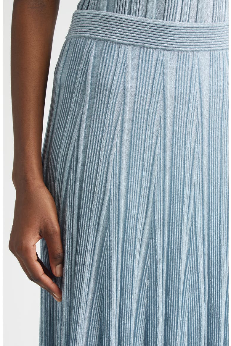 Aster Metallic Flared Ottoman Stitch Sweater Skirt (Women) | Nordstrom