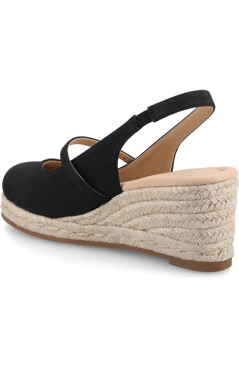 Journee Collection Asmyna Wedge Espadrille Pump, Alternate, color, Black