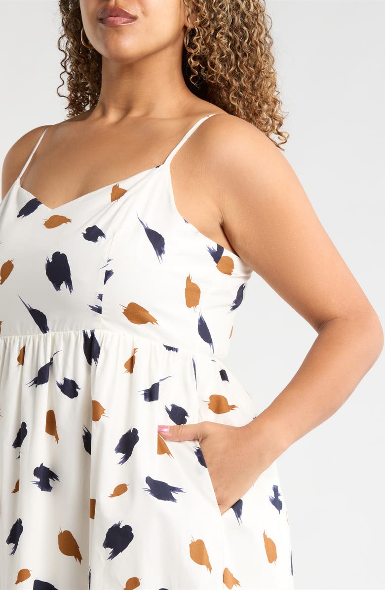 SUGARLIPS Devania Brush Cabana Flowy Maxi Dress, Alternate, color, Navy-Multi