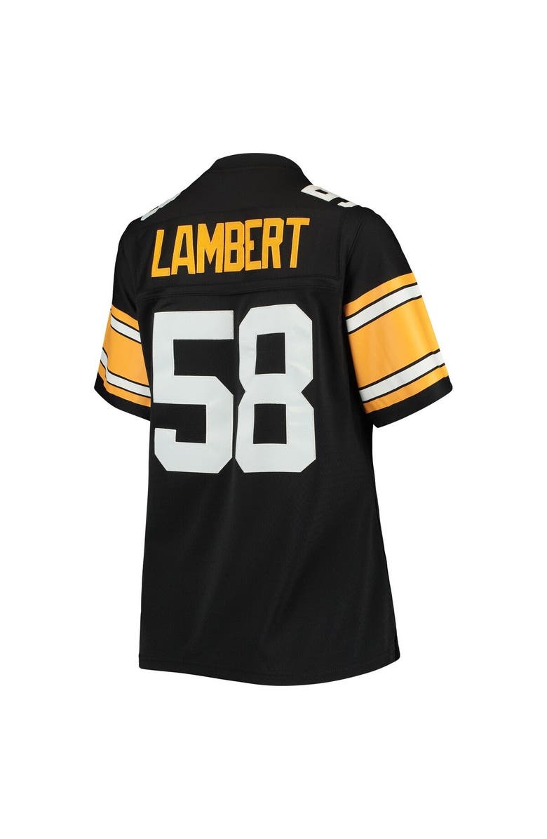 Mitchell & Ness Women's Mitchell & Ness Jack Lambert Black Pittsburgh Steelers Legacy Replica Player Jersey, Alternate, color, Black