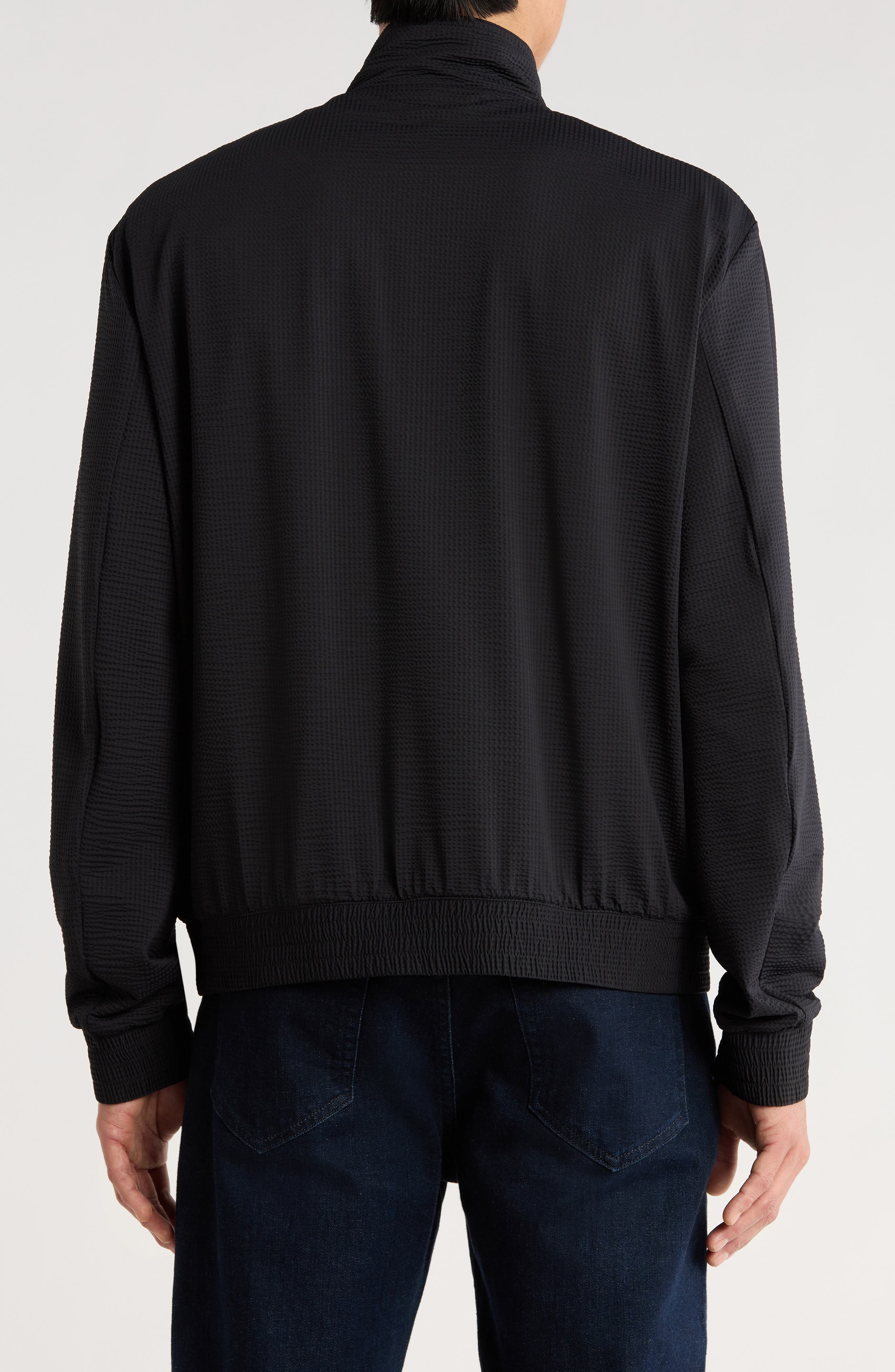 Seersucker Bomber Jacket - image 2