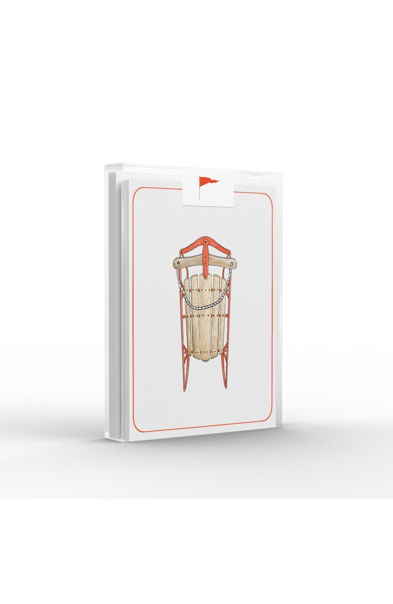 Ramus & Co Sled Weekender Society Greeting Card Pack Set, Main, color, Multi-Pack