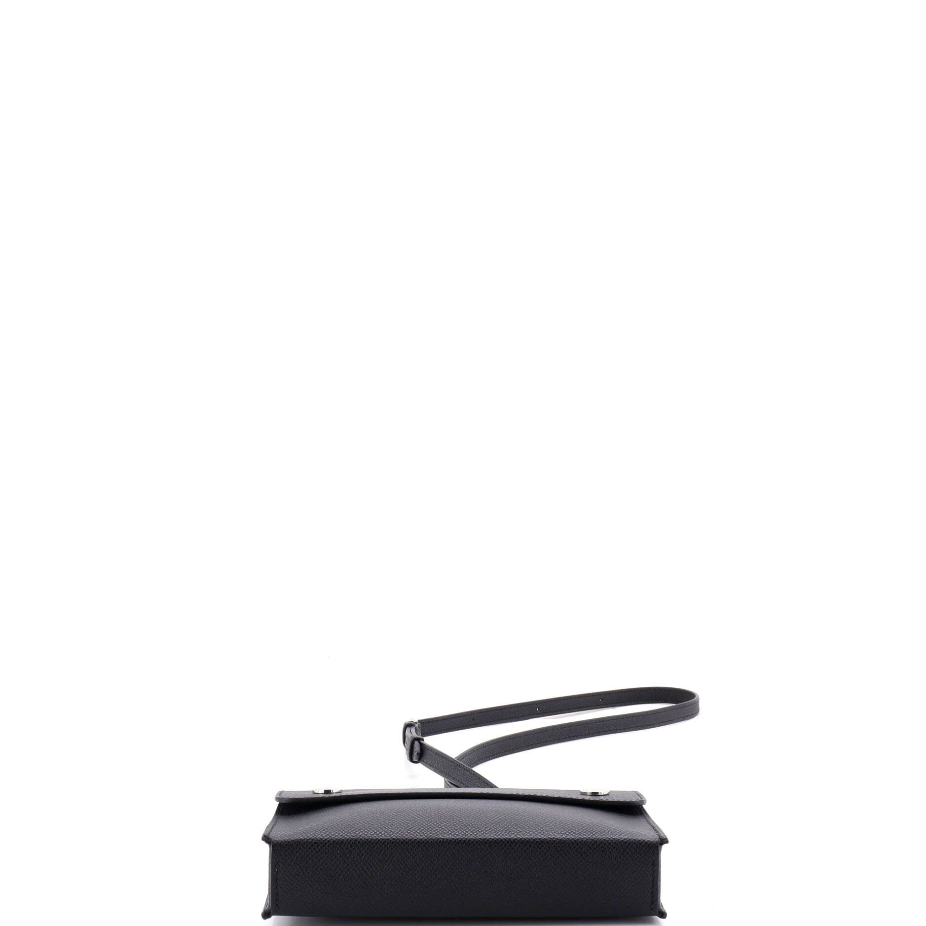 Hermesnap Wallet Bag Epsom, Alternate, color, Noir