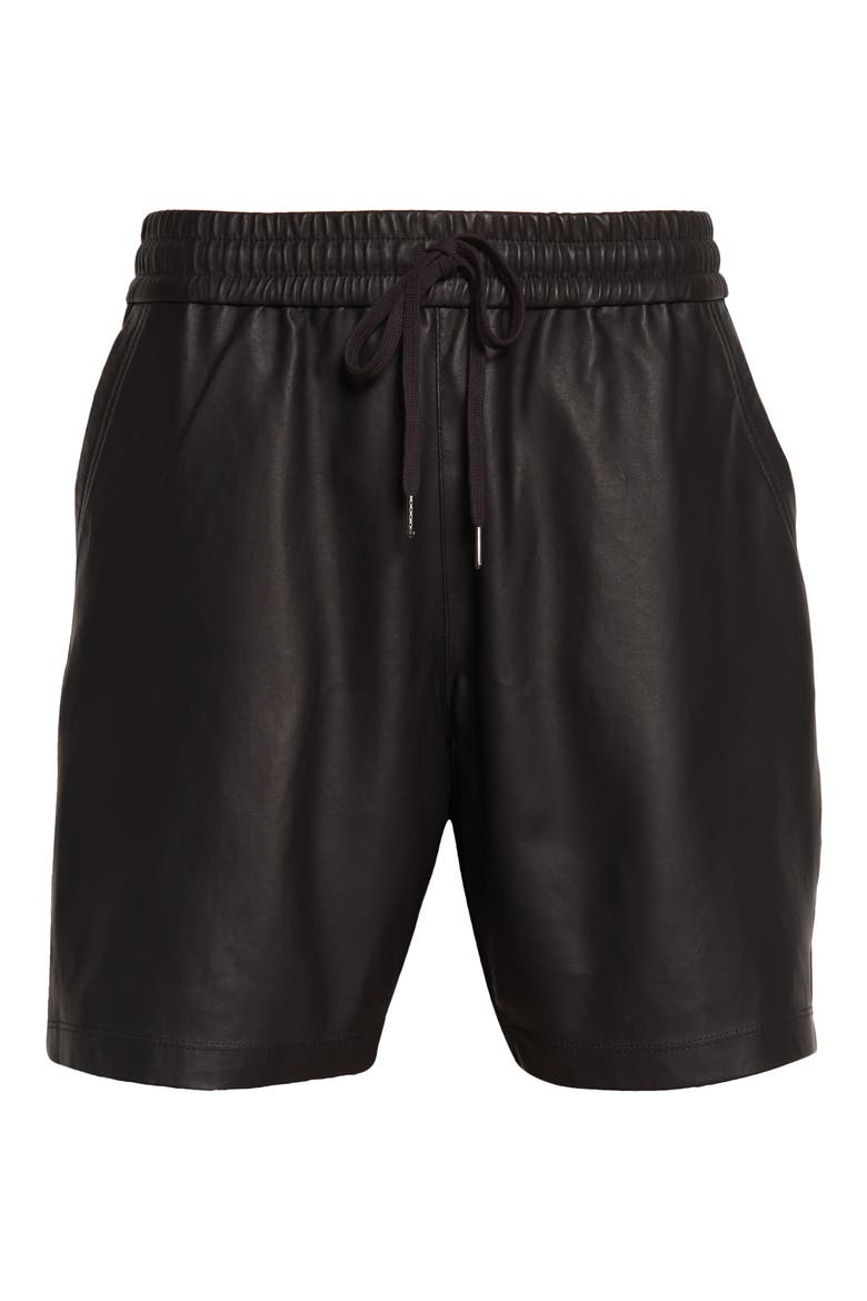 LA Lambskin Leather Pants, Alternate, color, BLACK