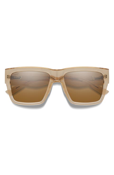 Lineup 58mm ChromaPop™ Polarized Rectangular Sunglasses