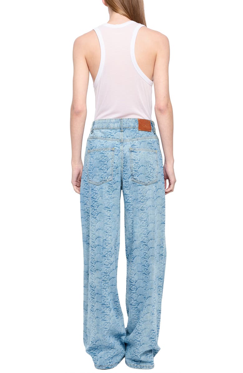 Zadig & Voltaire Eli Wide Leg Jeans, Alternate, color, Light Blue