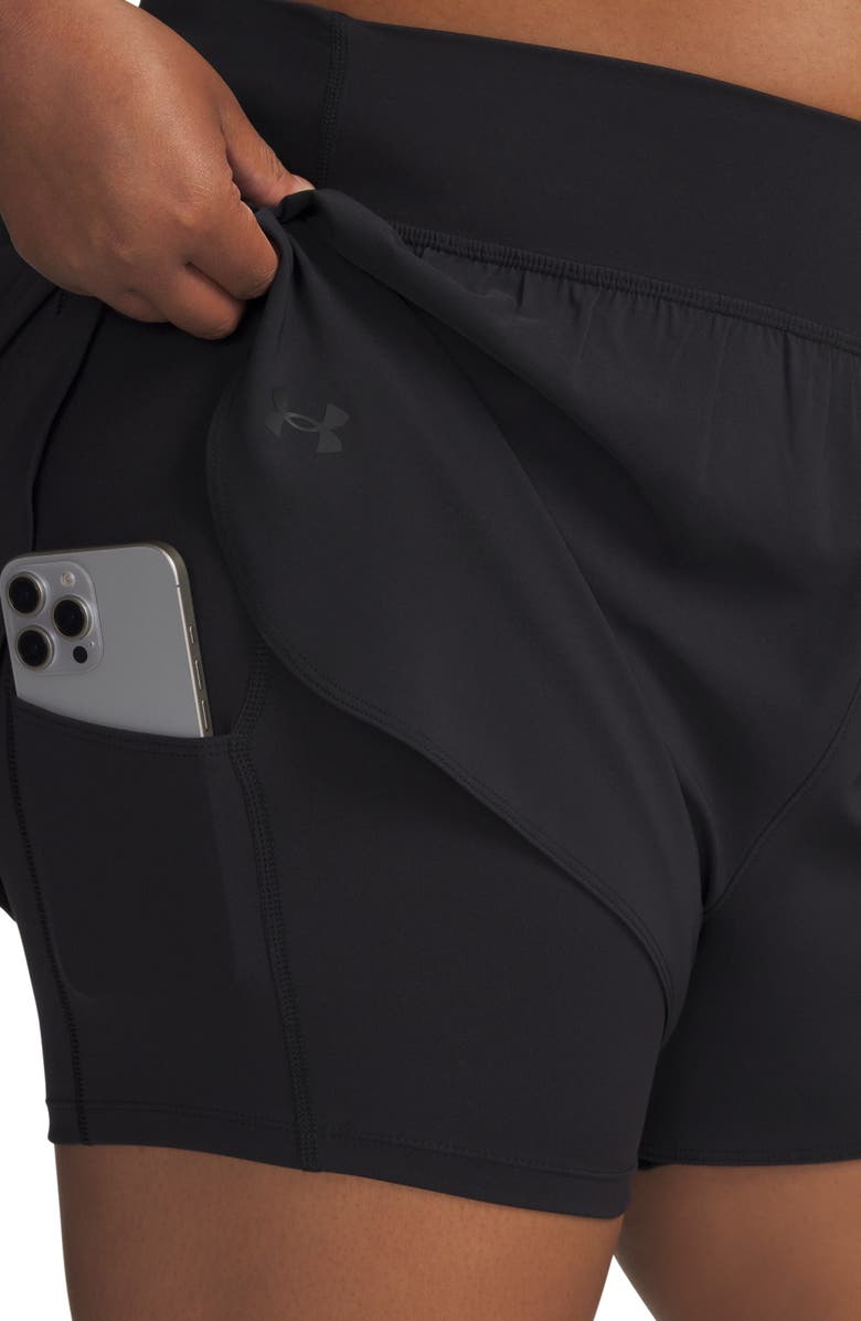 Under Armour Vanish 2-in-1 Athletic Shorts, Alternate, color, Black / / Black