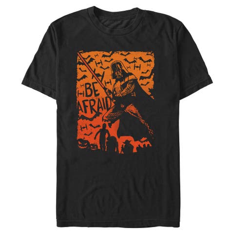 Mens Star Wars Halloween Darth Vader Be Afraid T Shirt