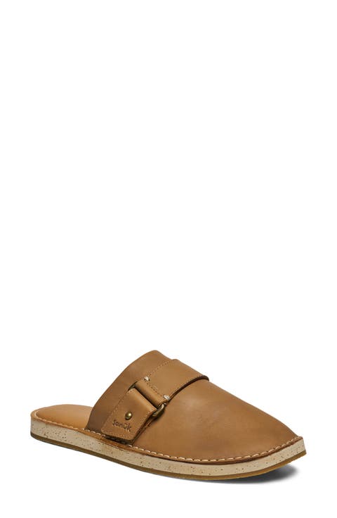 You Got My Back Crafted Leather Flat Mule
