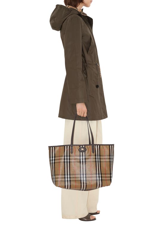 Burberry Medium Highlands Coated Canvas Tote