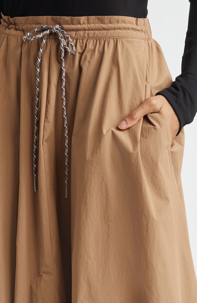 STAUD Eden Recycled Nylon Maxi Skirt, Alternate, color, Desert