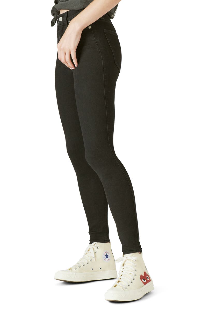 Lucky Brand High Waist Skinny Jeans, Alternate, color,