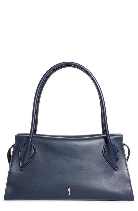 Medium Baguette Leather Shoulder Bag