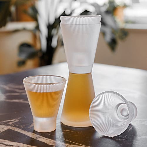 Ozaiz Decanter Drinkware Set In Gray