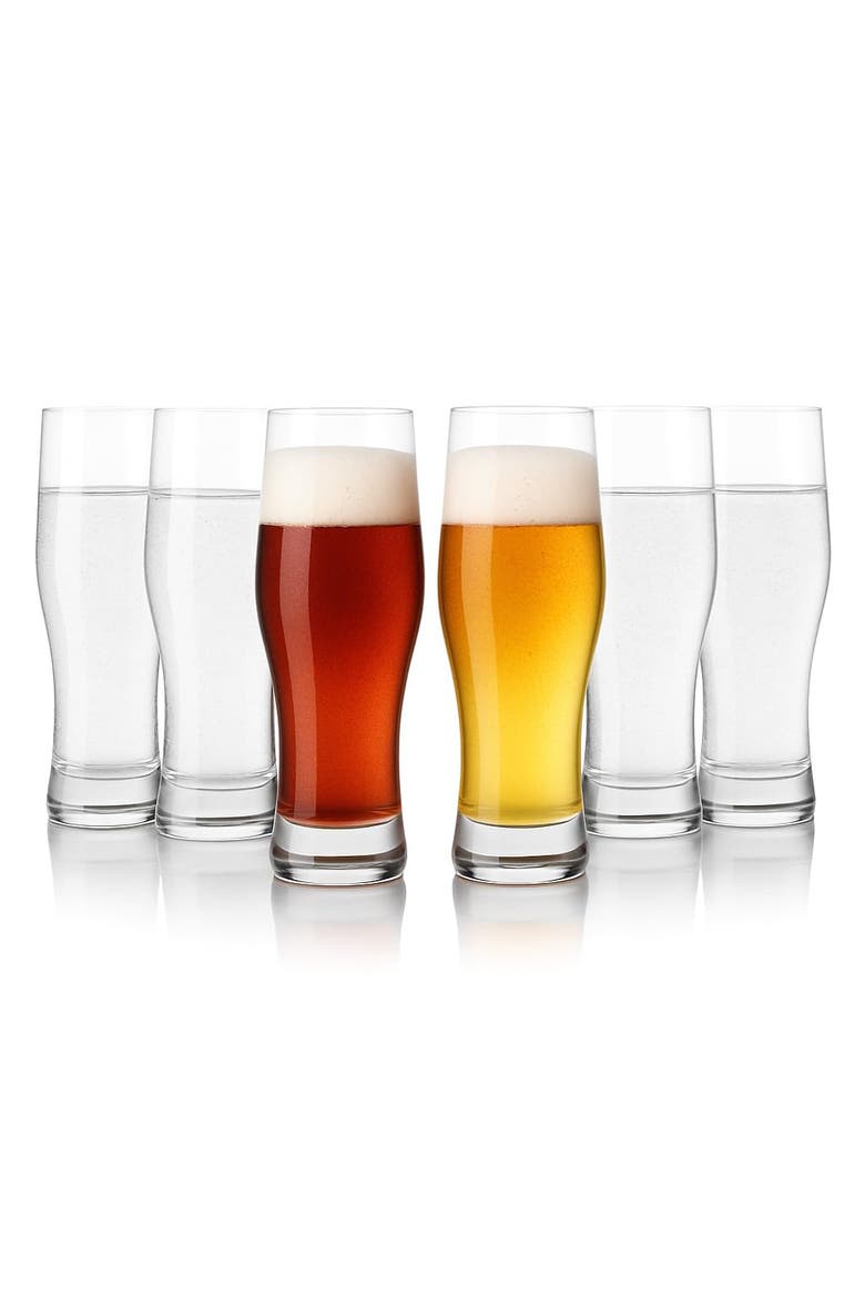Beer Belly Pilsner Glass - 14oz - Set of 6, Main, color, Clear