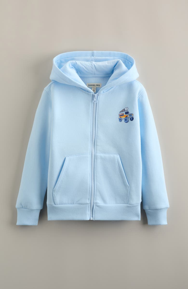 Tucker + Tate Kids' Graphic Fleece Hoodie, Main, color, Blue Diamond Stay Cool- Truck