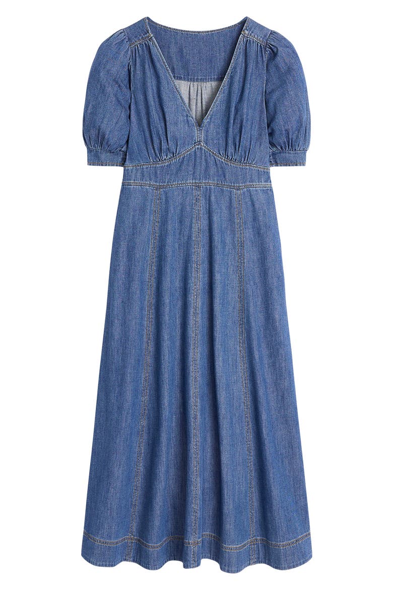 Denim A-Line Dress, Alternate, color, DENIM