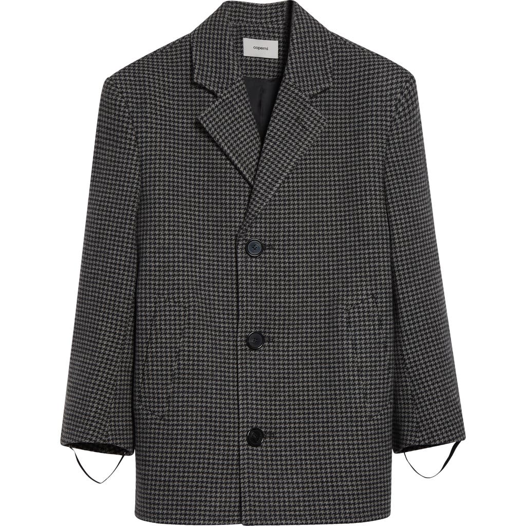 Coperni Oversize Wool Coat In Animal Print