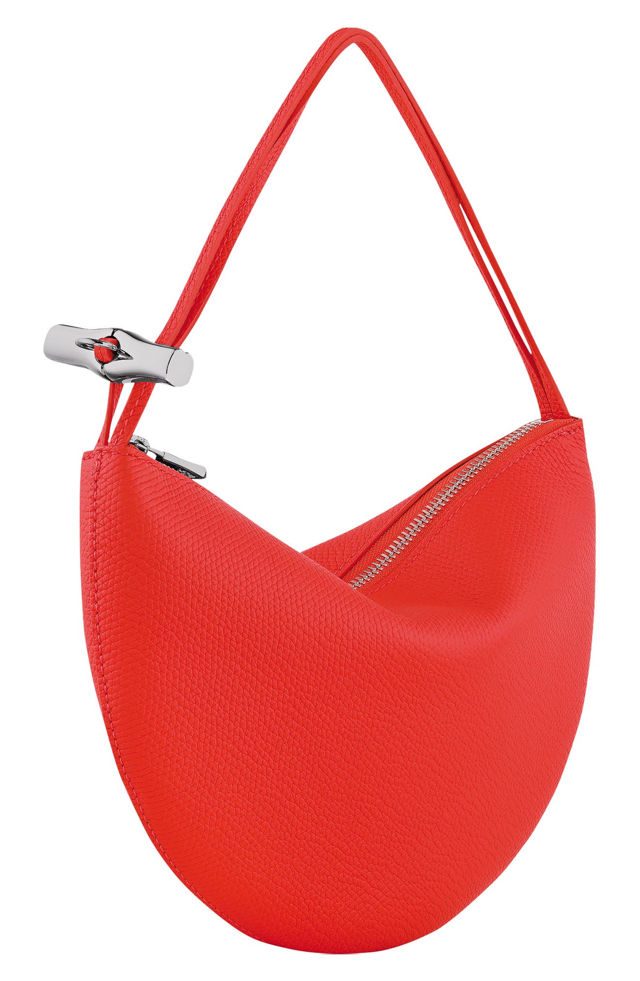 Le Roseau Leather Wristlet Clutch, Alternate, color, VERMILION