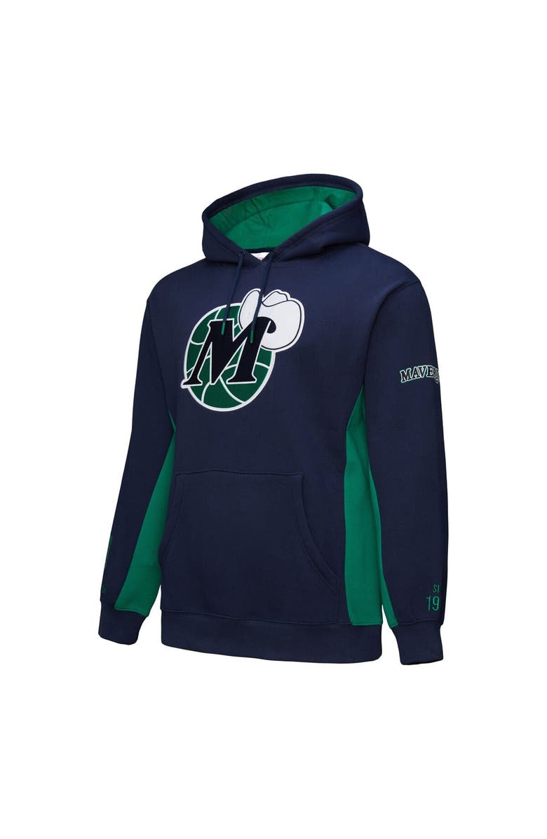 Mitchell & Ness Men's Mitchell & Ness Navy Dallas Mavericks Hardwood Classics Team Origins Fleece Pullover Hoodie, Alternate, color, Navy