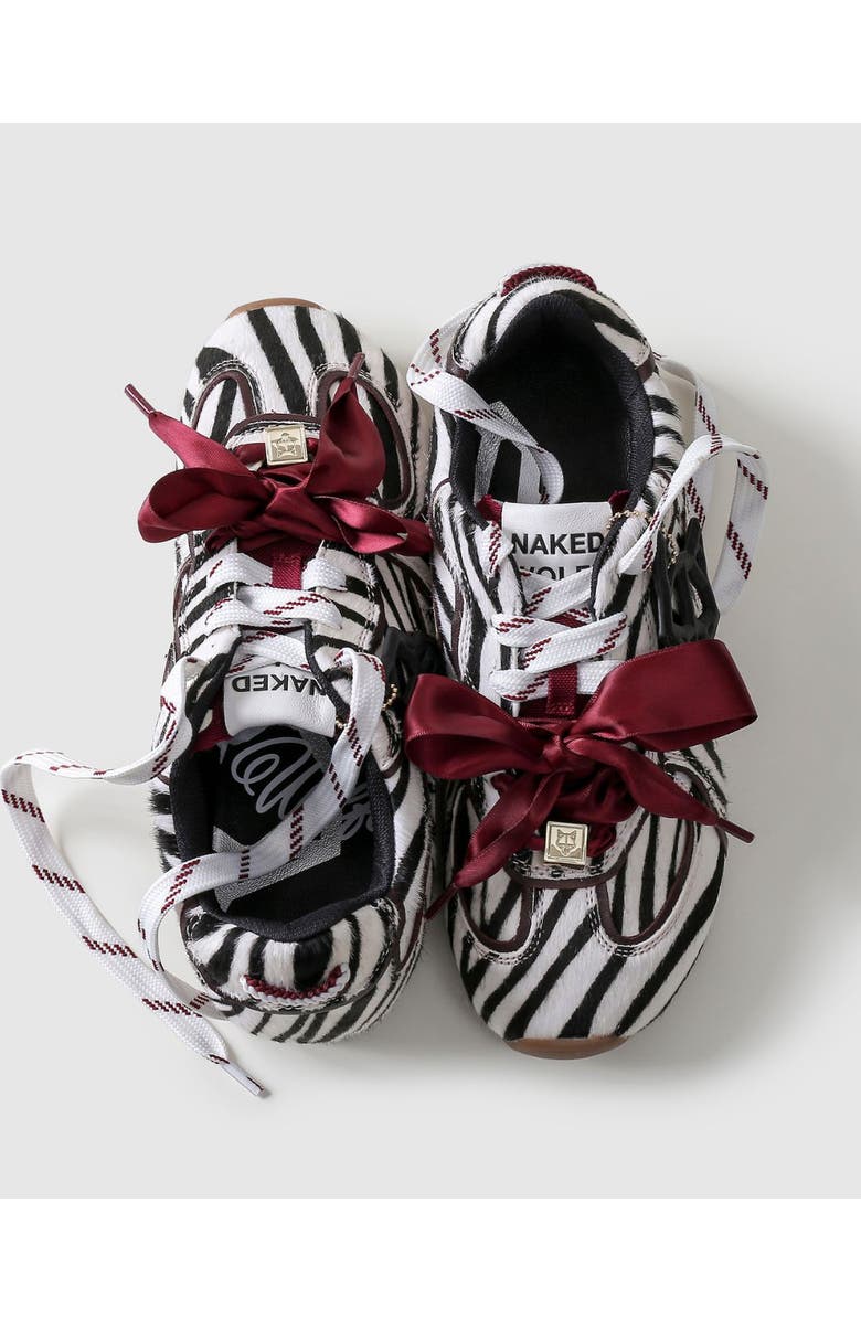 Naked Wolfe Adored Sneaker, Alternate, color, Zebra