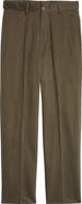 Berle Charleston Khakis Flat Front Stretch Sateen Pants