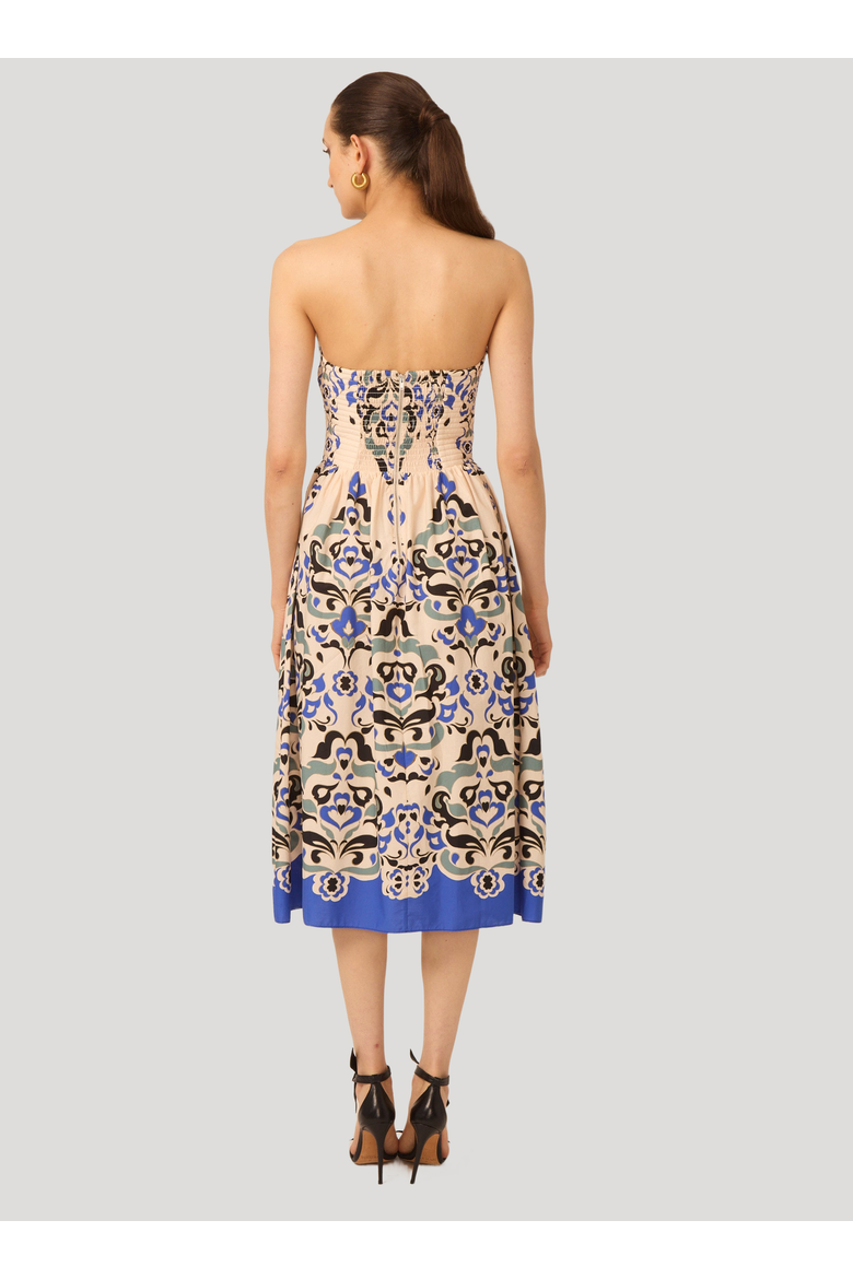 Luanna Dress, Alternate, color, Porto print